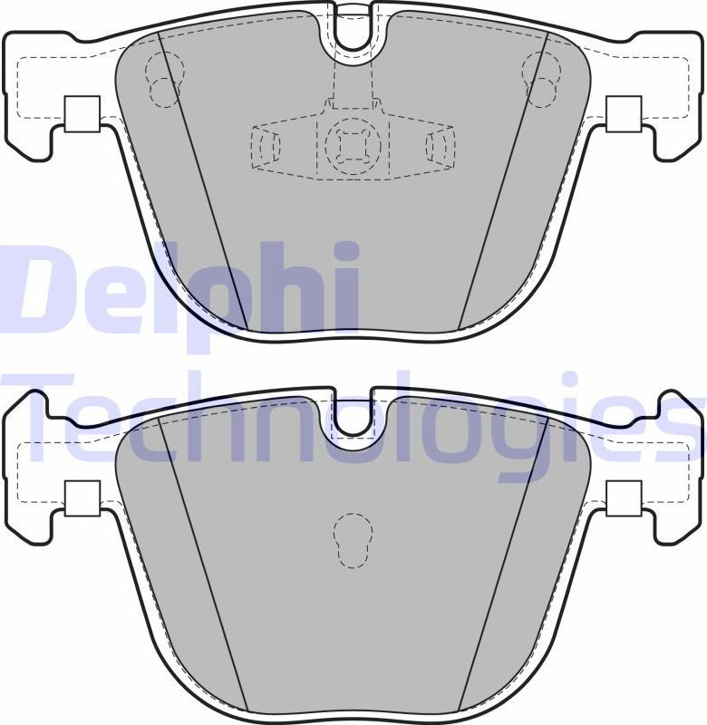 Тормозные колодки Delphi (Low-Metallic). Артикул LP2141