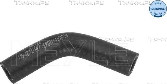 Патрубок радиатора (системы охлаждения) Meyle (EPDM (Этилен-пропиленовый каучук)). Артикул 119 121 0147