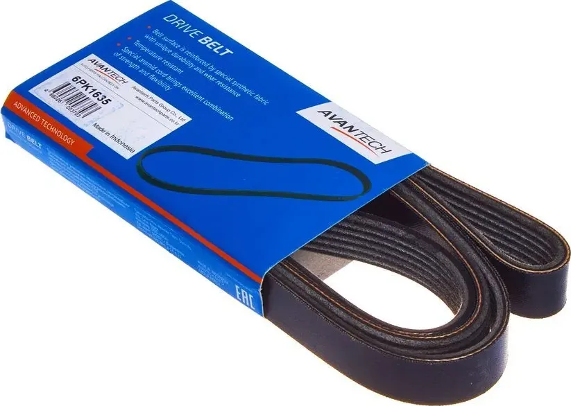 Ремень поликлиновой (Avantech). Артикул 6PK1635