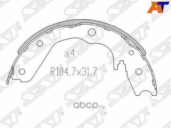 Колодки тормозные RR GREAT WALL HOVERSAFE (SAT). Артикул ST3507120K00