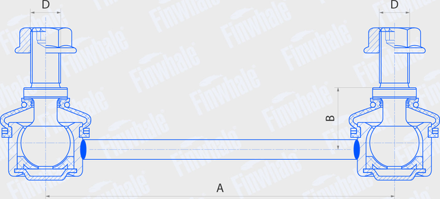 Стойка (тяга) стабилизатора Finwhale. Артикул SL640