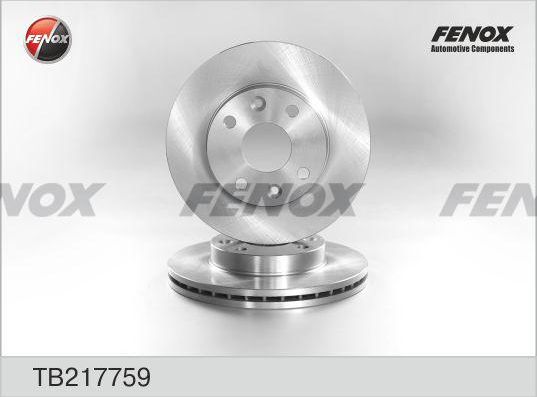 Тормозной диск Fenox. Артикул TB217759