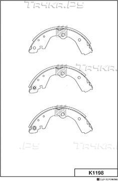 Тормозные колодки MK Kashiyama. Артикул K1198