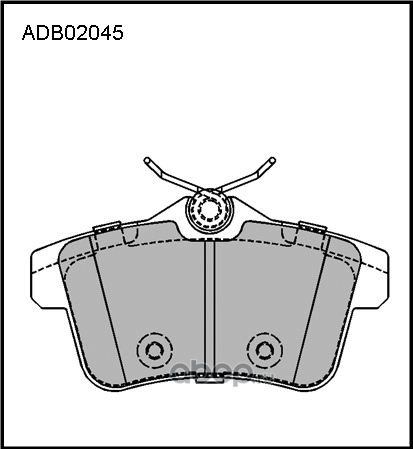 Колодки тормозные (Allied Nippon). Артикул ADB02045