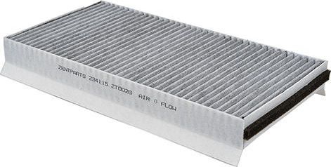 Салонный фильтр Zentparts (Активированный уголь). Артикул Z34115