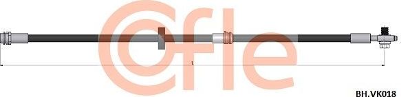 Тормозной шланг Cofle передний для Audi A2 2000-2005. Артикул 92.BH.VK018