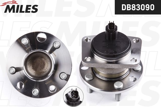 Ступица колеса с интегрированным подшипником Miles задняя правая/левая для Jaguar X-Type I 2001-2009. Артикул DB83090