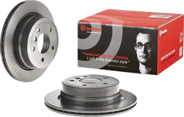 Тормозной диск Brembo PRIME LINE - UV Coated задний для BMW 1 I (E82/E88) 2007-2013. Артикул 09.B411.11