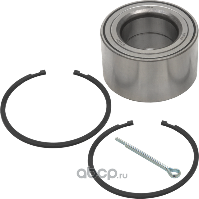 Подшипник ступицы, комплект, передний, подшипник, стопорное кольцо - 2шт., шплинт, NISSAN X-Trail  (Hola). Артикул NB788
