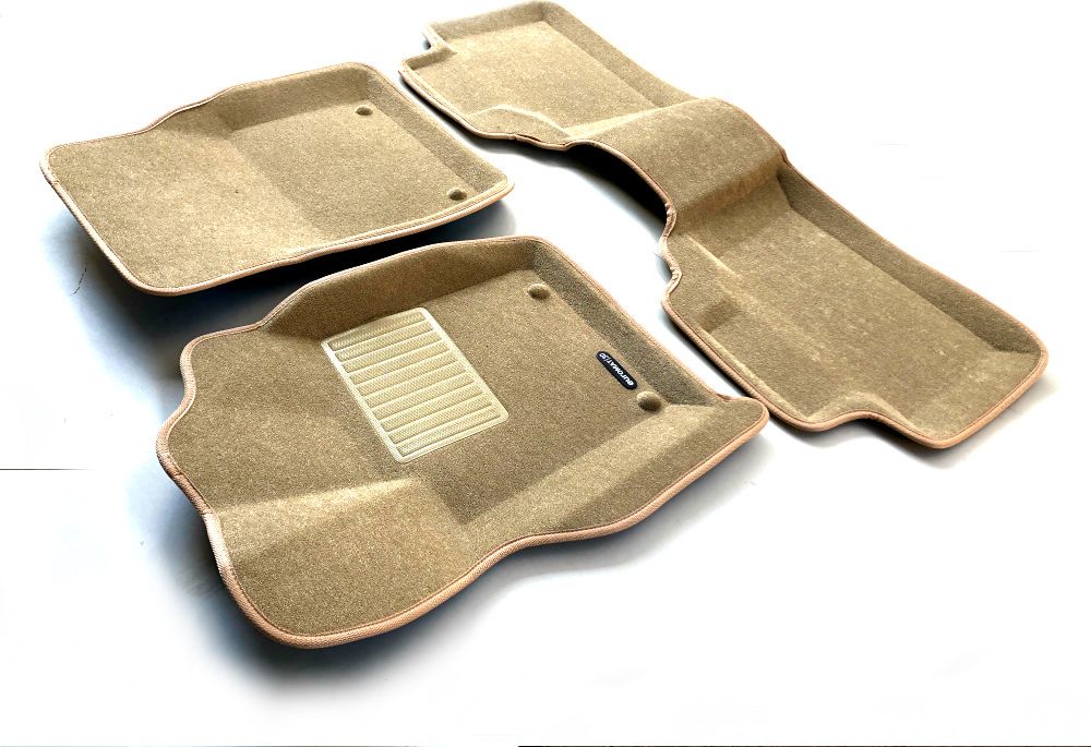 Коврики текстильные Euromat 3D Business для салона Jeep Grand Cherokee WK2 2010-2026 Бежевые. Артикул EMC3D-002760T