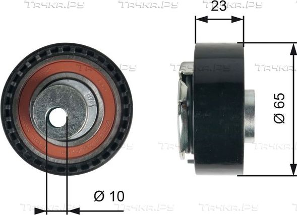 Натяжной ролик (натяжитель) ремня ГРМ Gates PowerGrip®. Артикул T43228