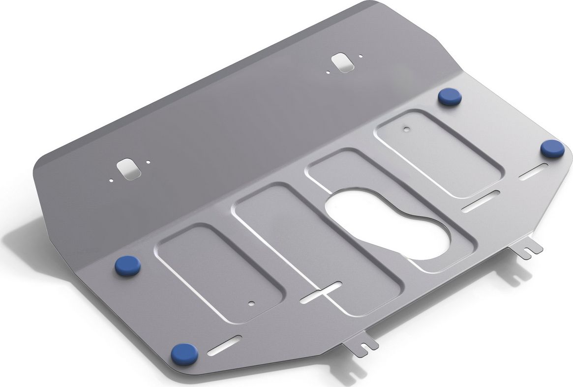 Защита алюминиевая Rival для картера и КПП Geely Atlas 2018-2022. Артикул 333.1914.1