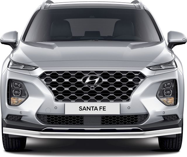 Защита Rival переднего бампера d57 для Hyundai Santa Fe IV 2018-2021. Артикул R.2312.001