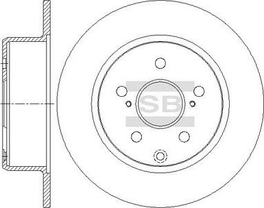 Тормозной диск Sangsin Hi-Q. Артикул SD4687
