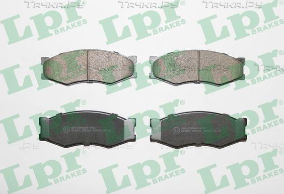 Тормозные колодки LPR передние для Nissan Silvia IV (S12) 1985-1988. Артикул 05P264