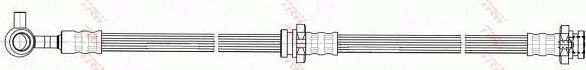 Тормозной шланг TRW передний левый для Nissan X-Trail T30 2001-2013. Артикул PHD665