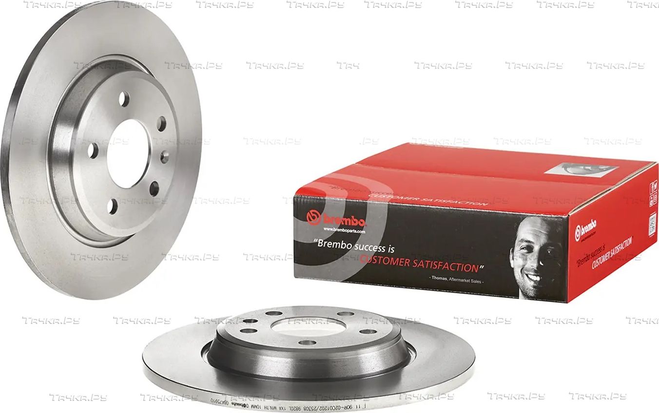 Тормозной диск Brembo PRIME LINE задний для Audi A4 IV (B8) 2007-2015. Артикул 08.A759.10