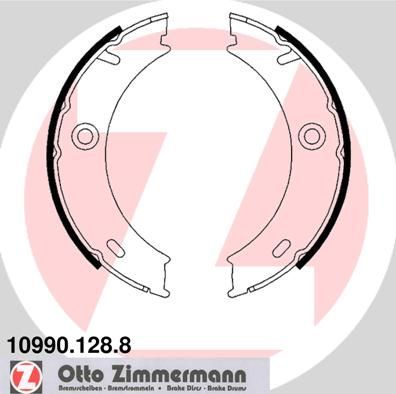 Тормозные колодки (стояночная тормозная система) Zimmermann. Артикул 10990.128.8