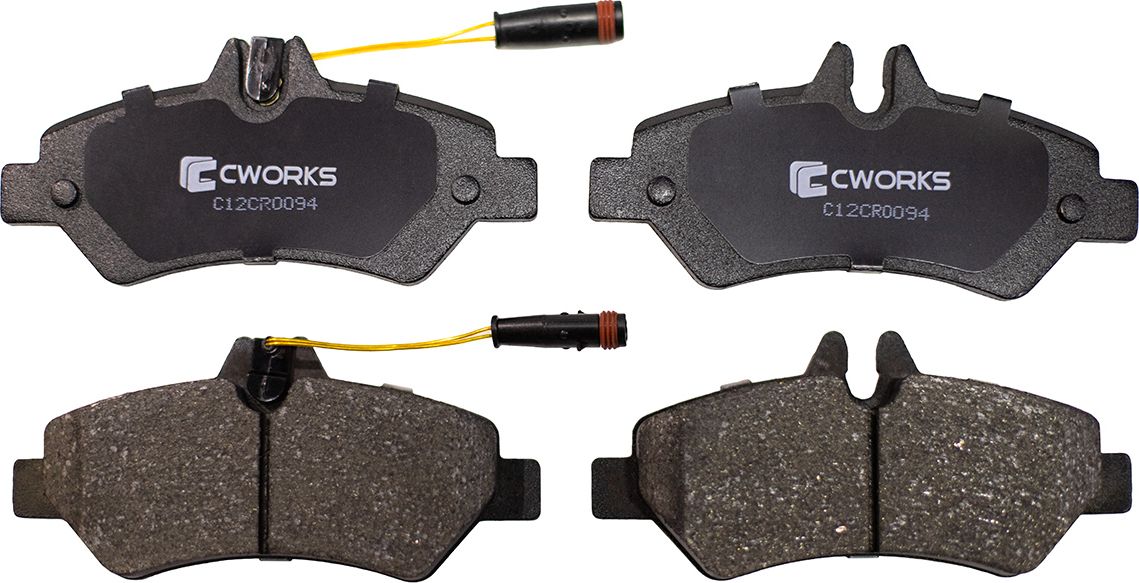 Колодки тормозные задние (Low Metallic) (Cworks). Артикул C12CR0094