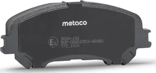 КОЛОДКИ ТОРМОЗНЫЕ ПЕРЕДНИЕ К-КТ (Metaco) Metaco. Артикул 3000192