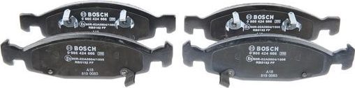 Тормозные колодки Bosch (Low-Metallic) передние для Jeep Grand Cherokee II (WJ) 1999-2004. Артикул 0 986 424 666