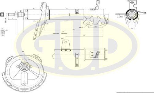 Амортизатор G.U.D.. Артикул GSA334394