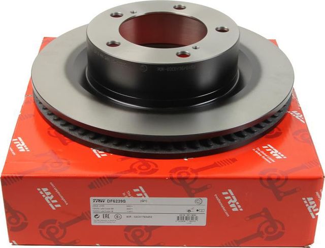 Тормозной диск TRW передний для Lexus LX 570 2007-2026. Артикул DF6239S