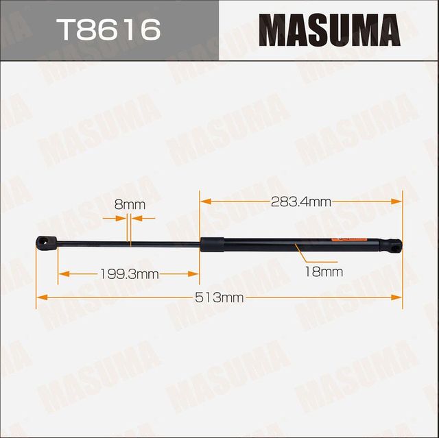 Амортизатор (упор) багажника Masuma для Skoda Fabia II 2006-2014. Артикул T8616