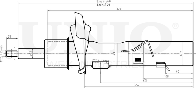 Амортизатор подвески (Unio). Артикул SAB-10090