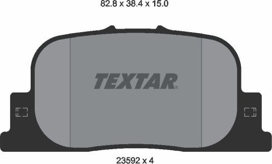 Тормозные колодки Textar. Артикул 2359201