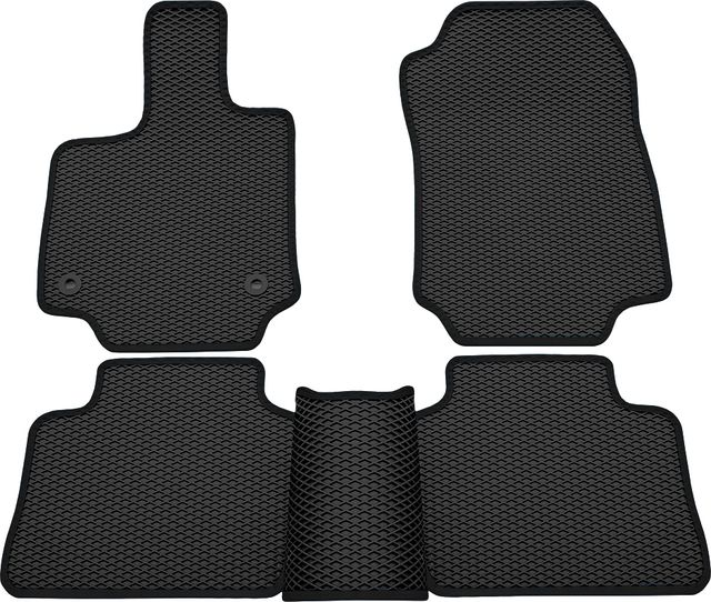Коврики Rezkon EVA для салона Toyota RAV4 V 2019-2026 Черный кант. Артикул 9034035301