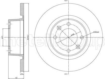 Тормозной диск Trusting. Артикул DF699