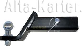 Шаровый узел Auto-Hak на американский автомобиль (с понижением 30 мм, под квадратное отверстие 50х50, на базе шара E). Артикул AH 1