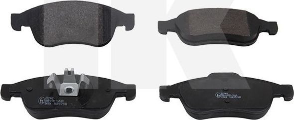 Тормозные колодки NK передние для Renault Fluence I 2010-2017. Артикул 223969