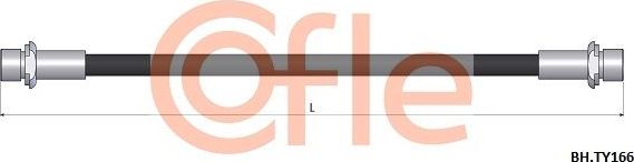 Тормозной шланг Cofle задний правый для Toyota Verso-S 2010-2011. Артикул 92.BH.TY166