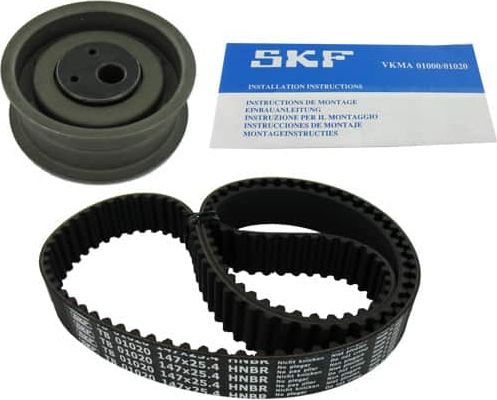 Ремень ГРМ с роликами (комплект) SKF. Артикул VKMA 01020