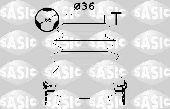 Пыльник ШРУСа внутренний Sasic (термопласт) передний правый для Peugeot 208 II 2019-2026. Артикул 1900036