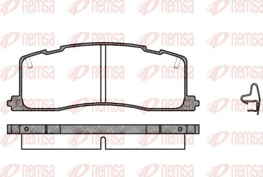 Тормозные колодки Remsa. Артикул 0367.00