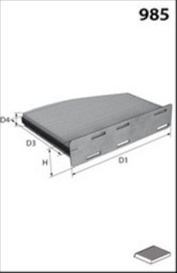 Салонный фильтр Lucas для Audi TT II (8J) 2006-2014. Артикул LFCK115