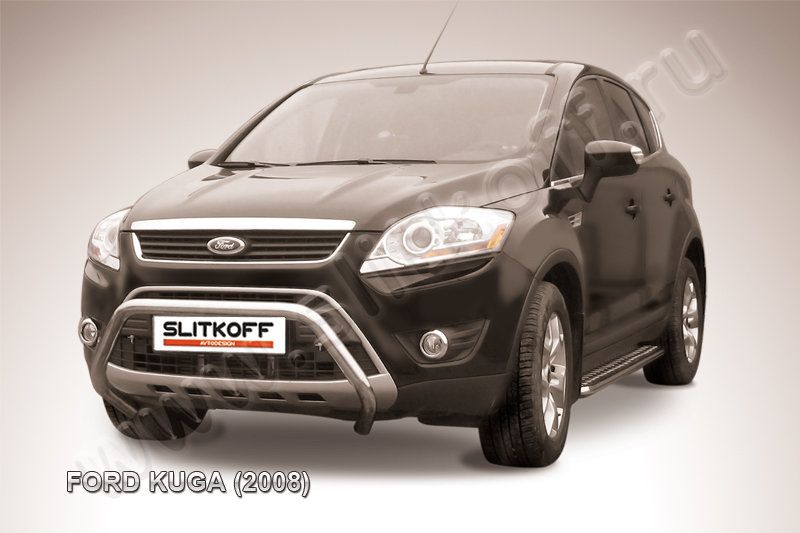 Кенгурятник Slitkoff d57 низкий мини для Ford Kuga I 2008-2012. Артикул FKG004