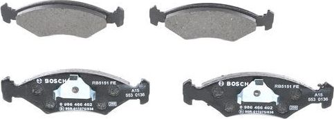 Тормозные колодки Bosch. Артикул 0 986 466 402