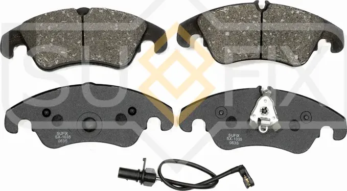 Колодки дисковые тормозные передние правые/левые AUDI A6 Allroad C7 (4GH, 4GJ) 2 (Sufix). Артикул SX1035