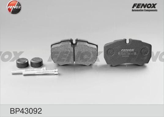 Тормозные колодки Fenox. Артикул BP43092