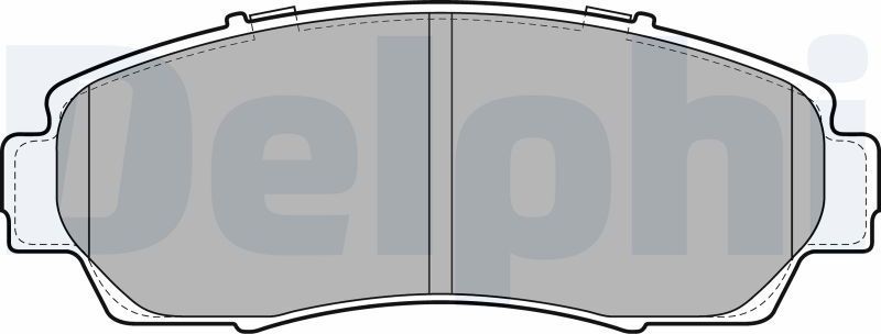 Тормозные колодки Delphi (Low-Metallic). Артикул LP2046