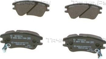 Тормозные колодки Bosch. Артикул 0 986 494 155