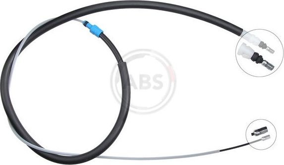 Трос ручника (тросик ручного тормоза) ABS. Артикул K13959