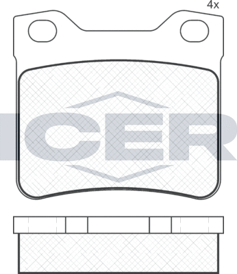 Тормозные колодки Icer. Артикул 181109
