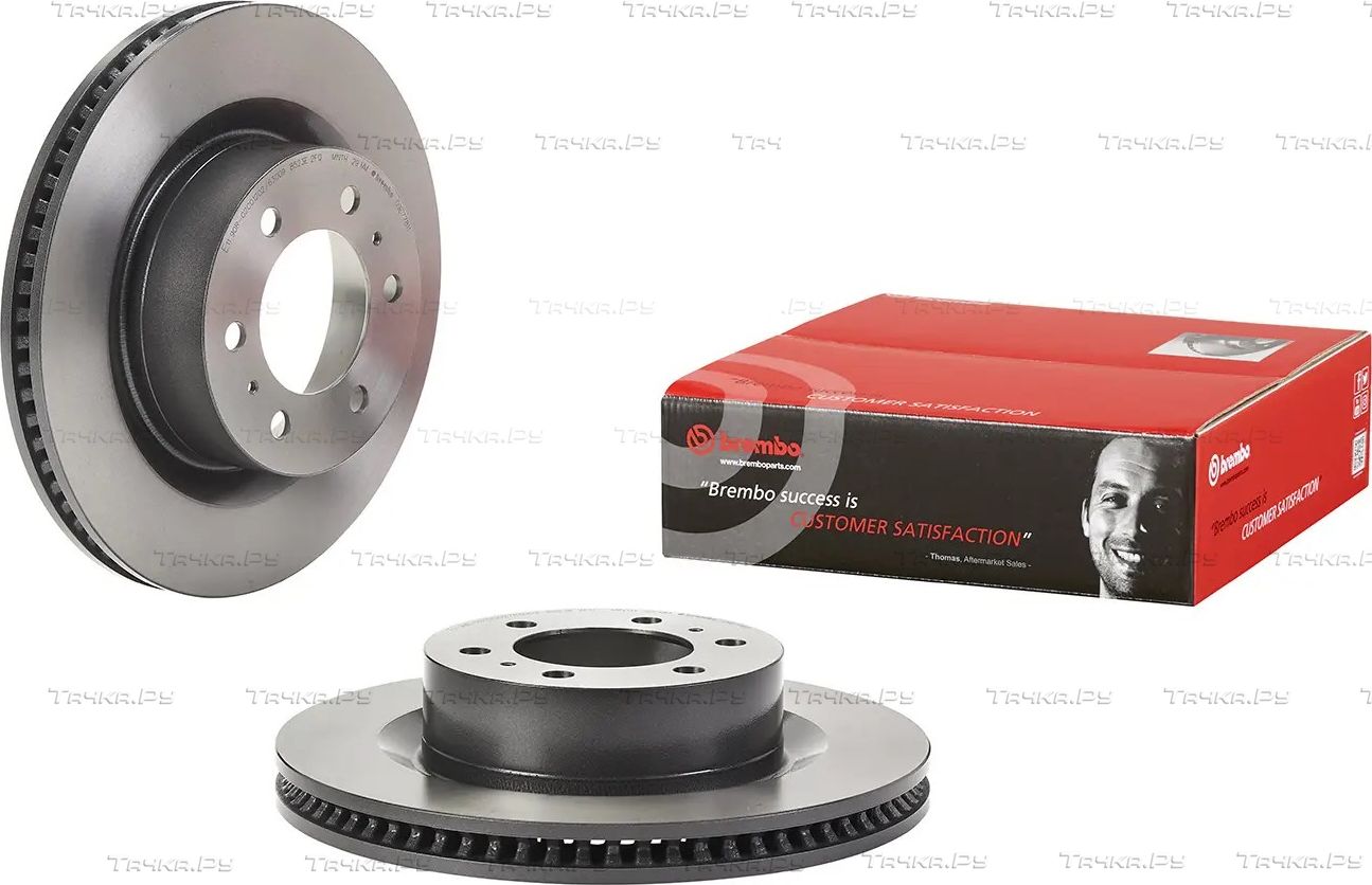 Тормозной диск Brembo PRIME LINE - UV Coated передний для Lexus LX 600 2021-2026. Артикул 09.E778.11
