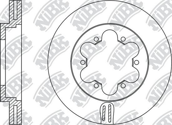 Тормозной диск NiBK. Артикул RN1330