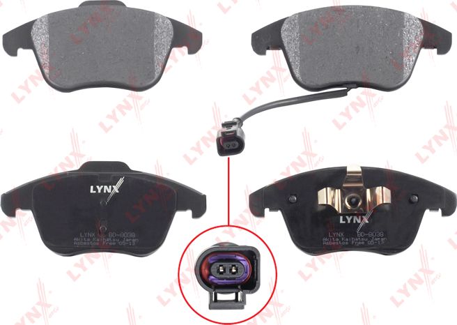 Тормозные колодки LYNXauto. Артикул BD-8038